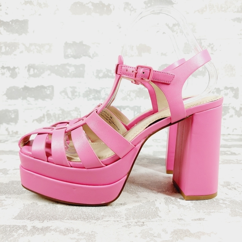 New BP Amaya Fisherman Platform Sandals In Pink i1030
